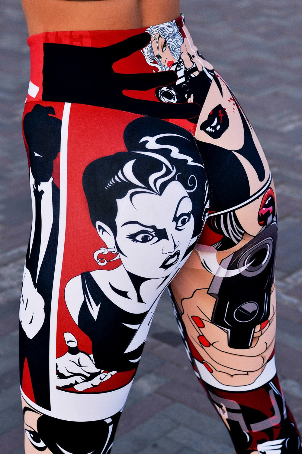 Спортивные леггинсы с ярким принтом Mafia LG14-P80