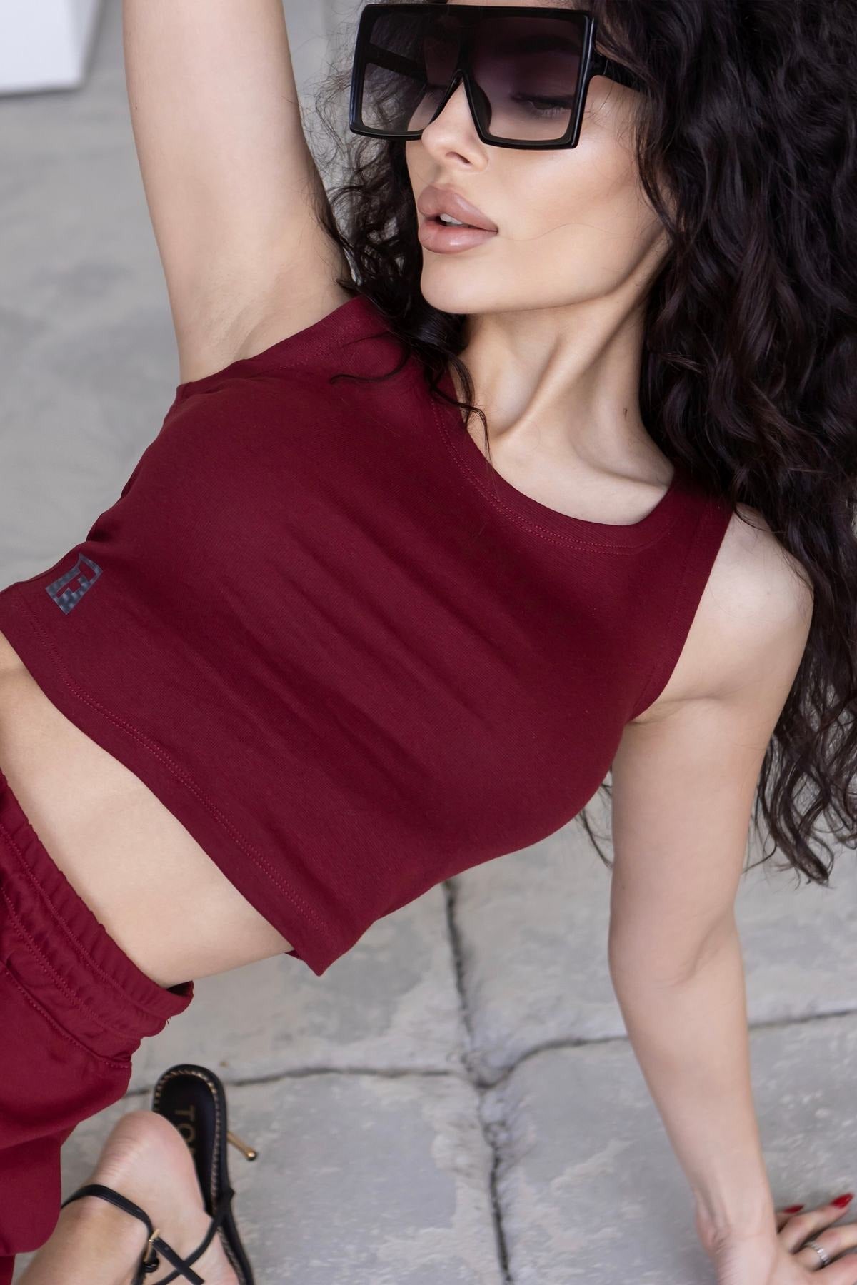 Майка-топ в рубчик N9-RB37