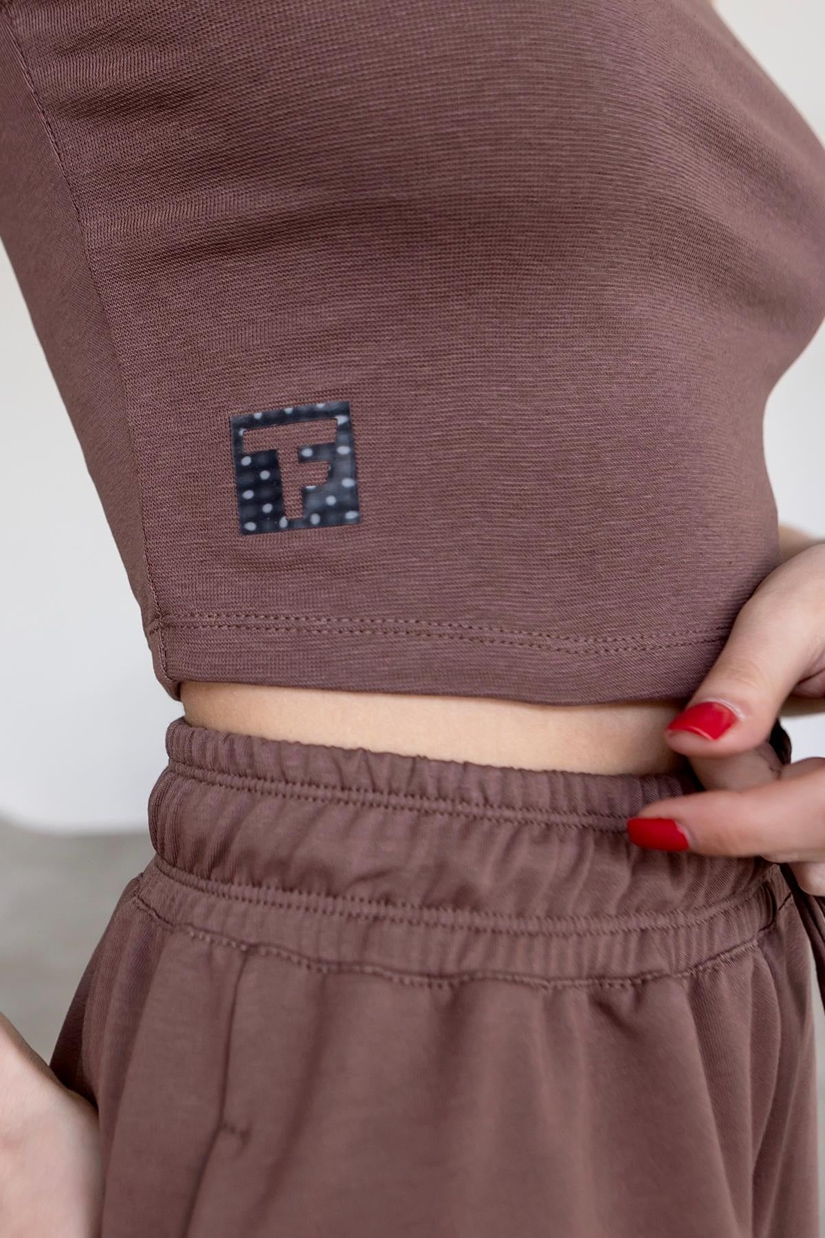 Майка-топ в рубчик N9-RB57