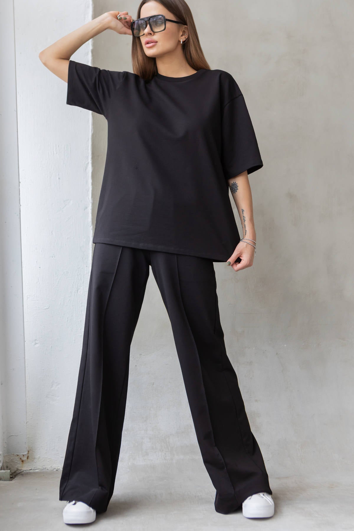 Бавовняна футболка Oversize D5-LD10