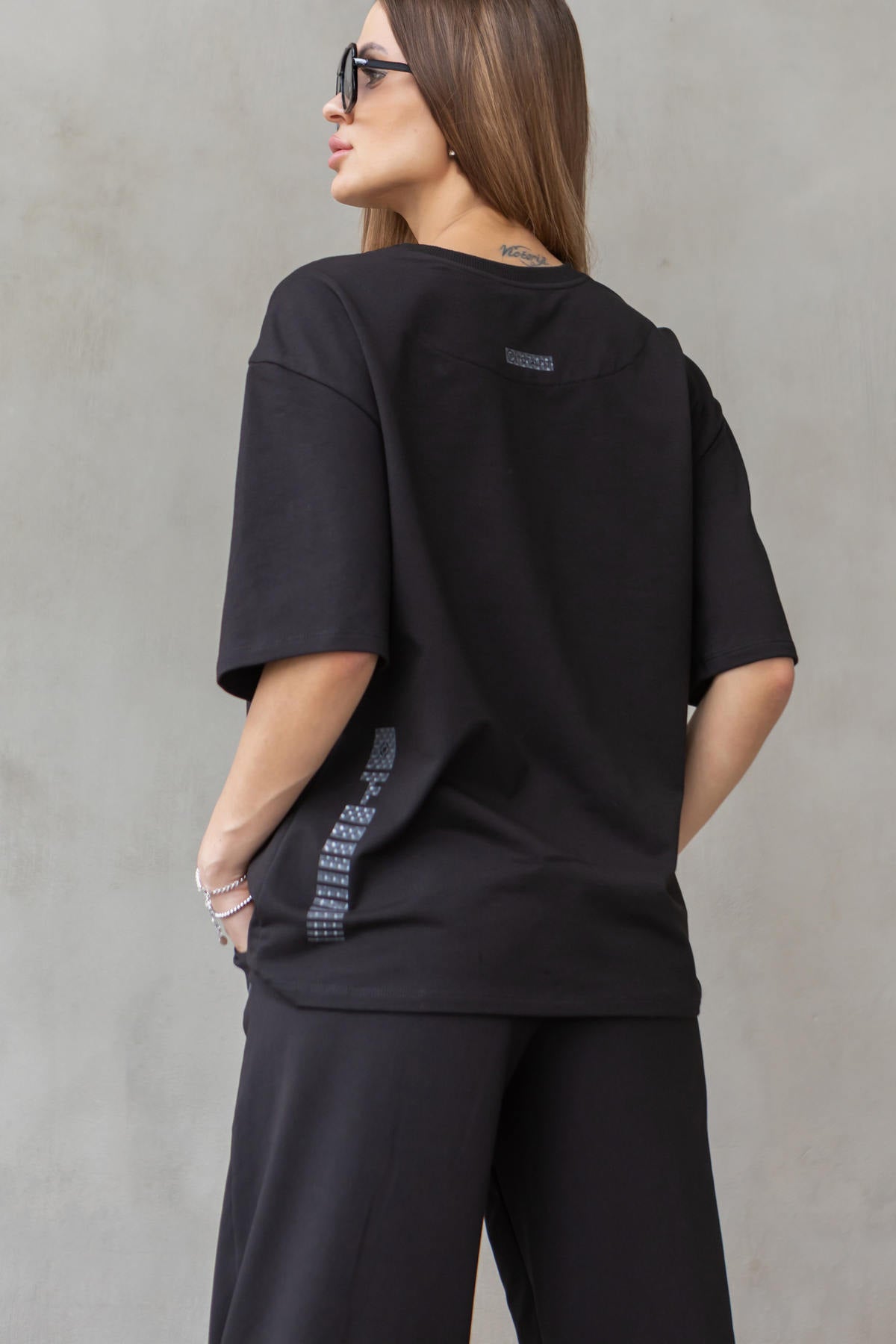 Хлопковая футболка Oversize D5-LD10