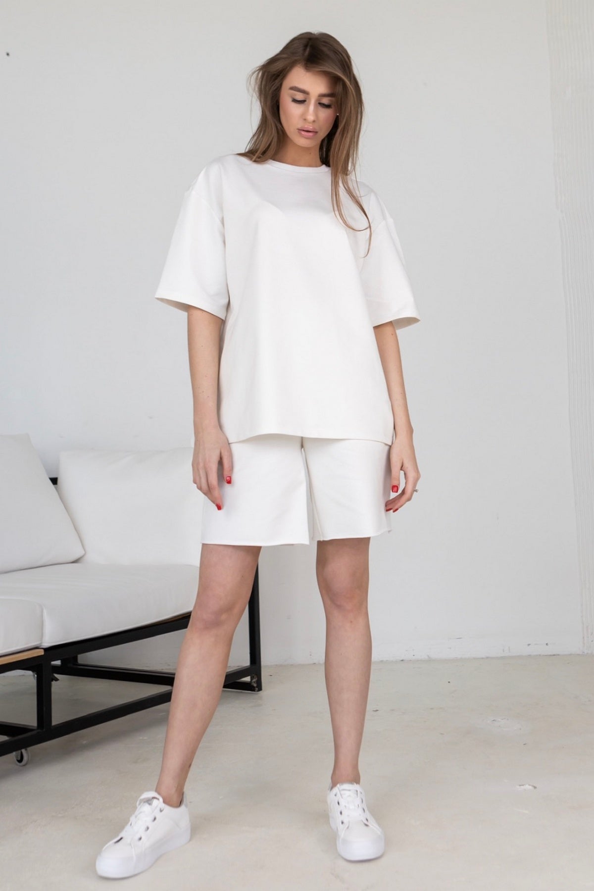 Хлопковая футболка Oversize D5-LD11