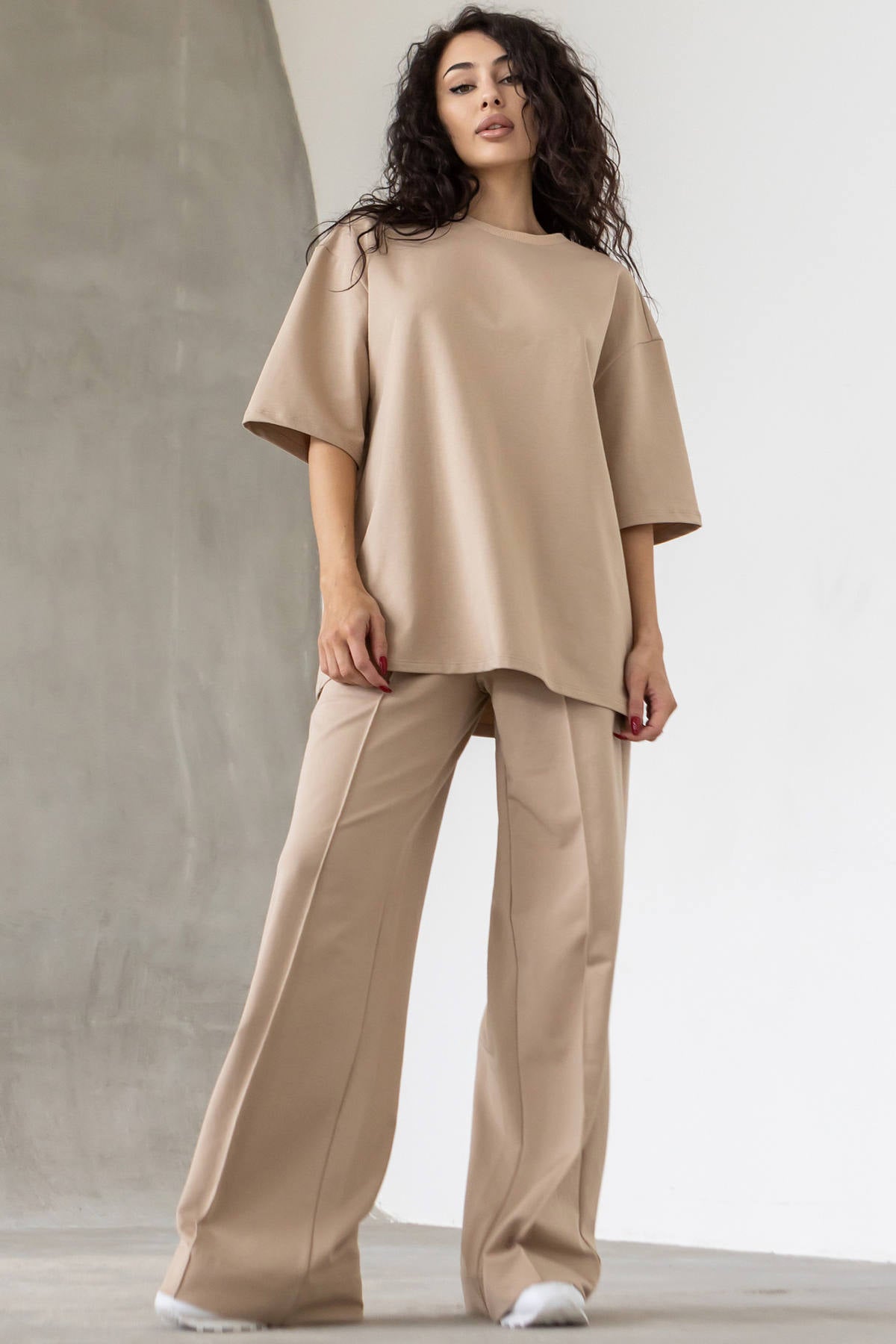 Хлопковая футболка Oversize D5-LD32