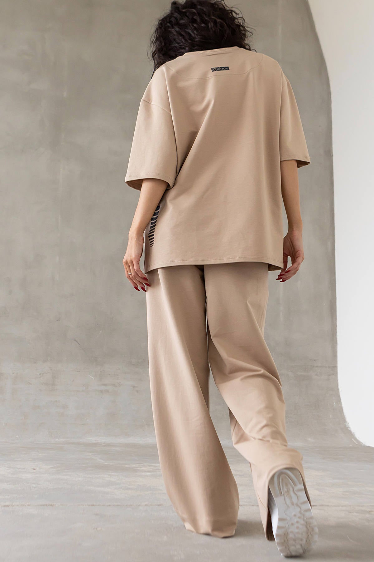 Хлопковая футболка Oversize D5-LD32