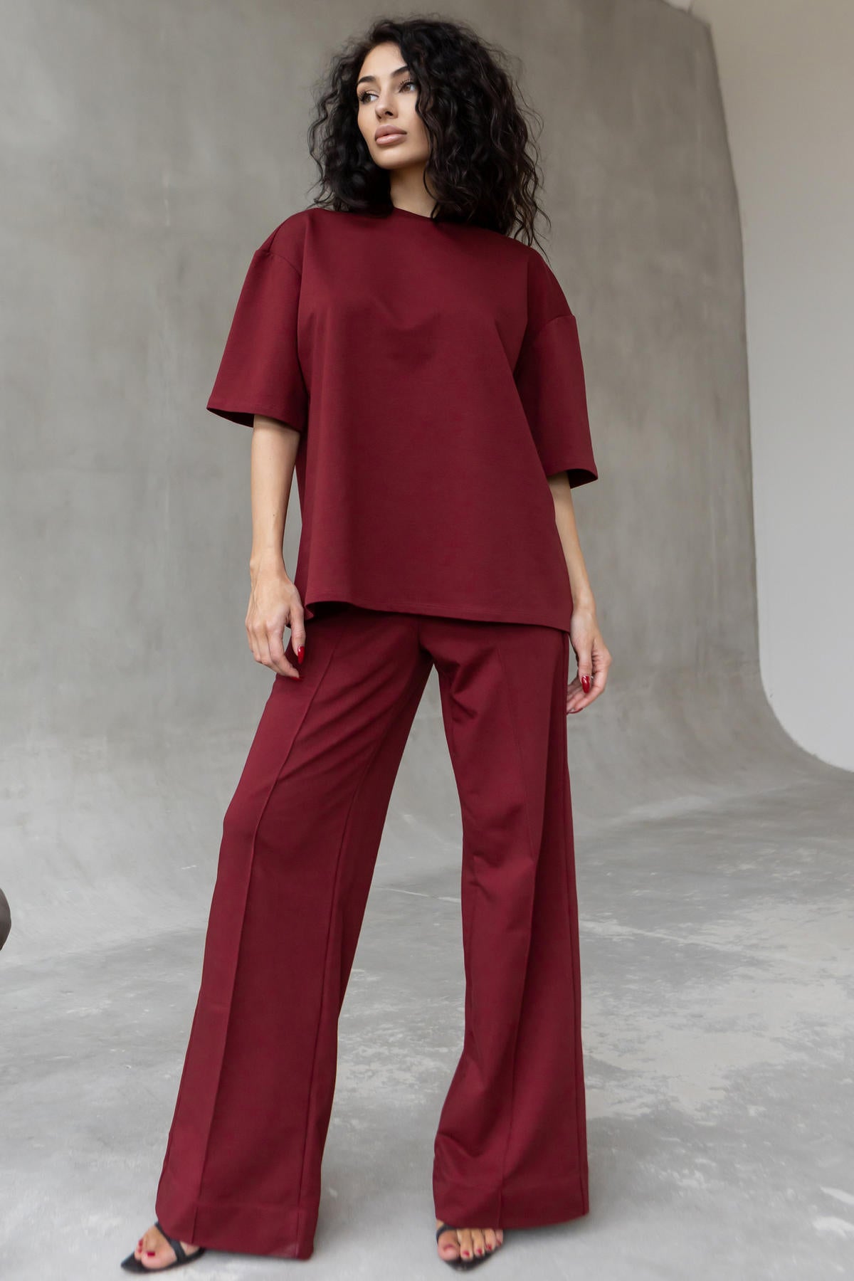 Бавовняна футболка Oversize D5-LD37