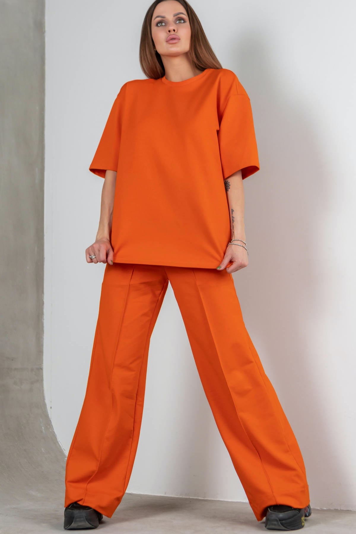 Хлопковая футболка Oversize D5-LD58