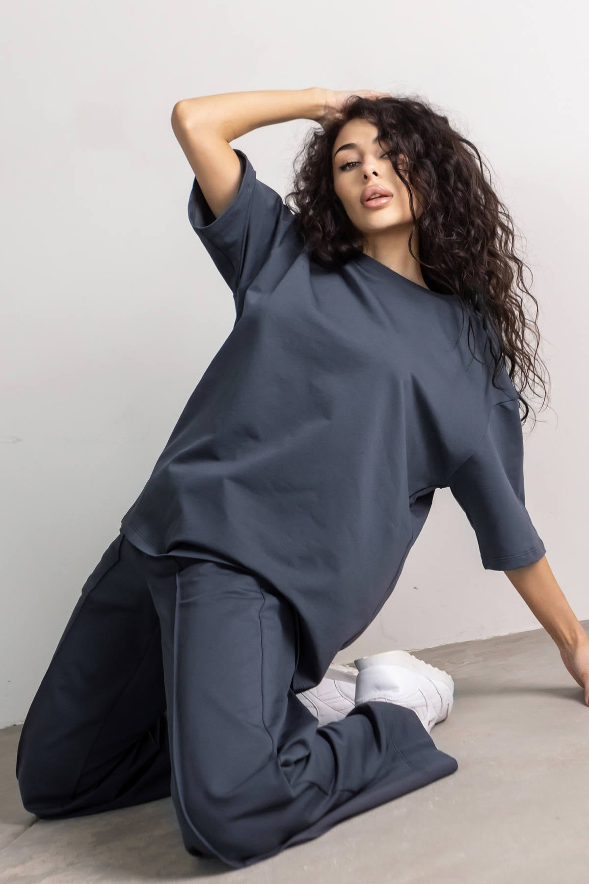 Хлопковая футболка Oversize D5-LD9