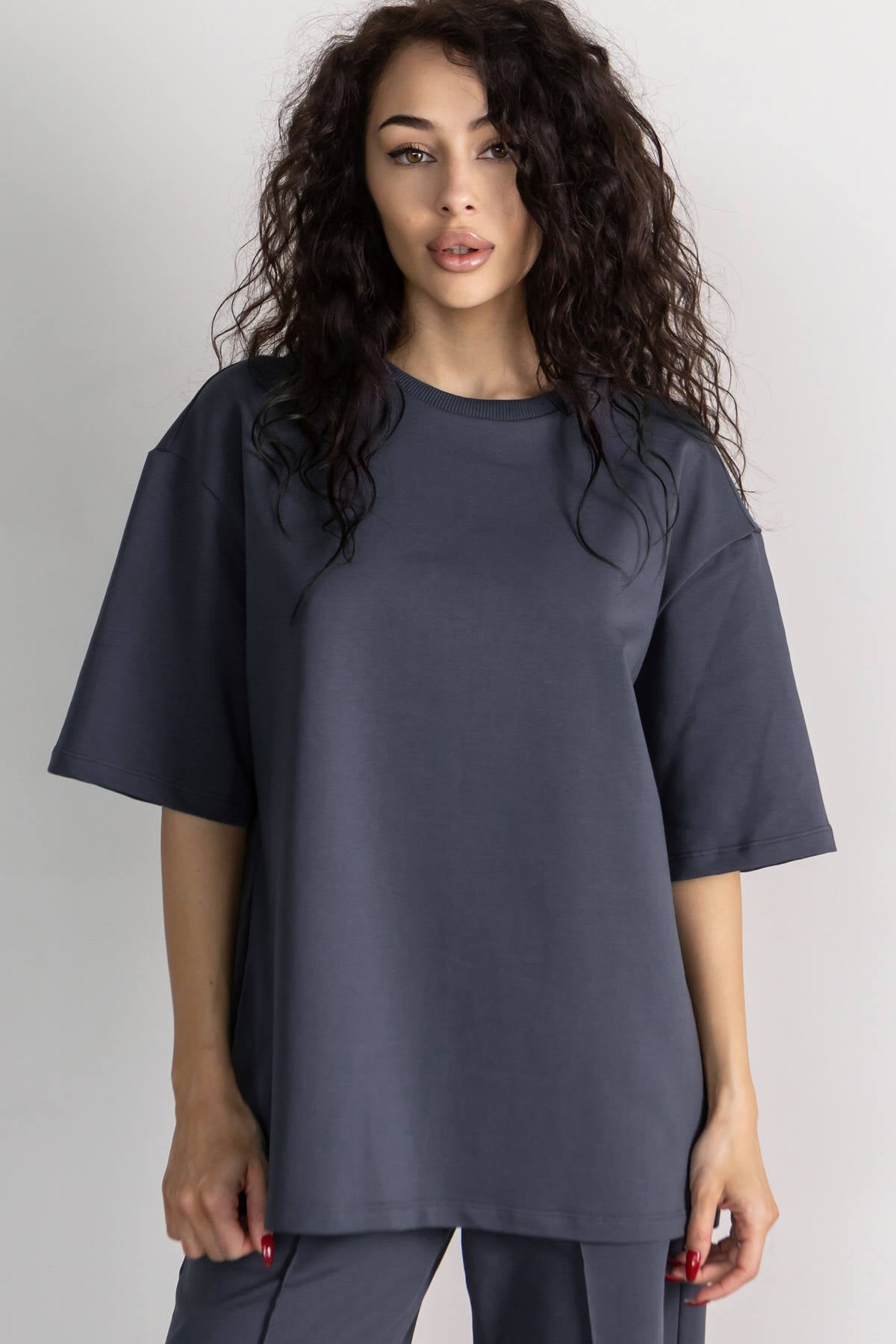 Хлопковая футболка Oversize D5-LD9