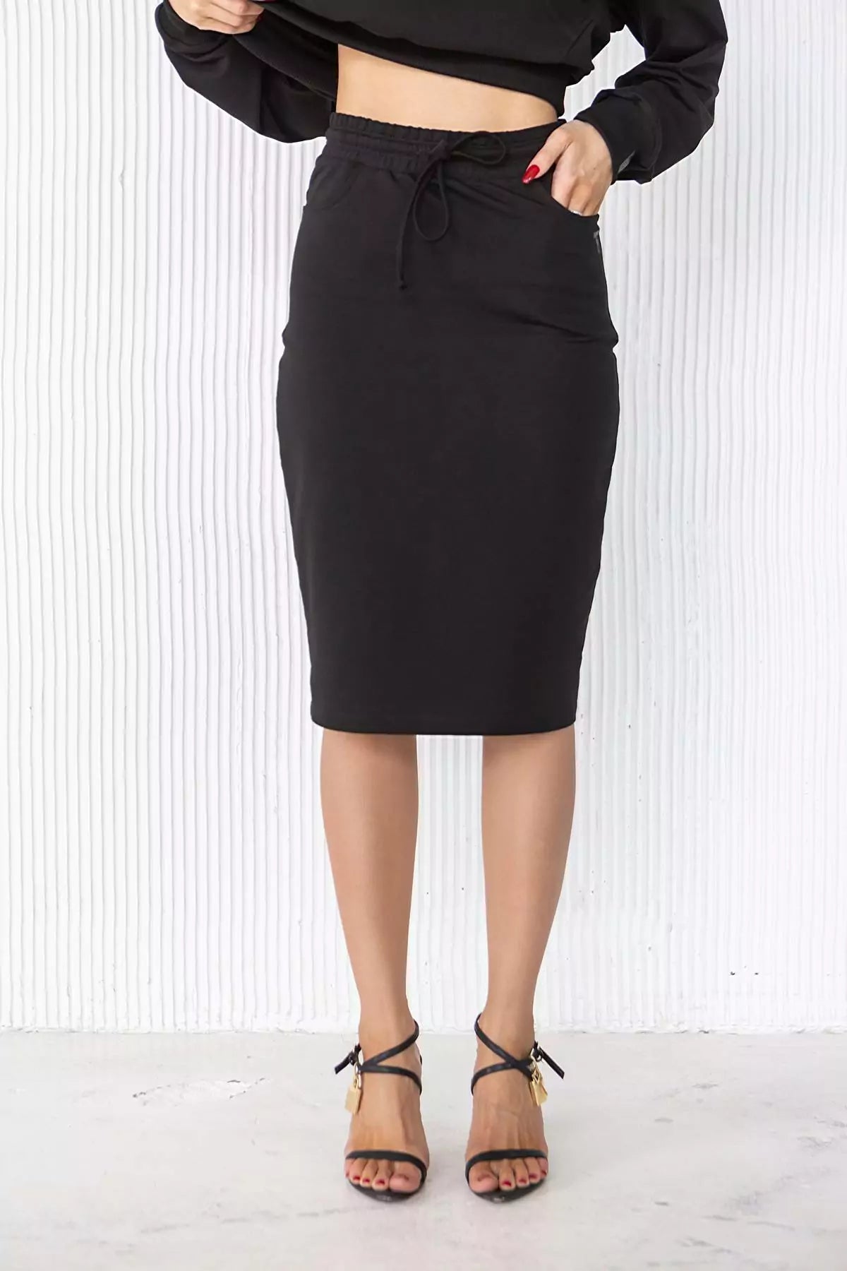 Хлопковая юбка на резинке U2-LD10