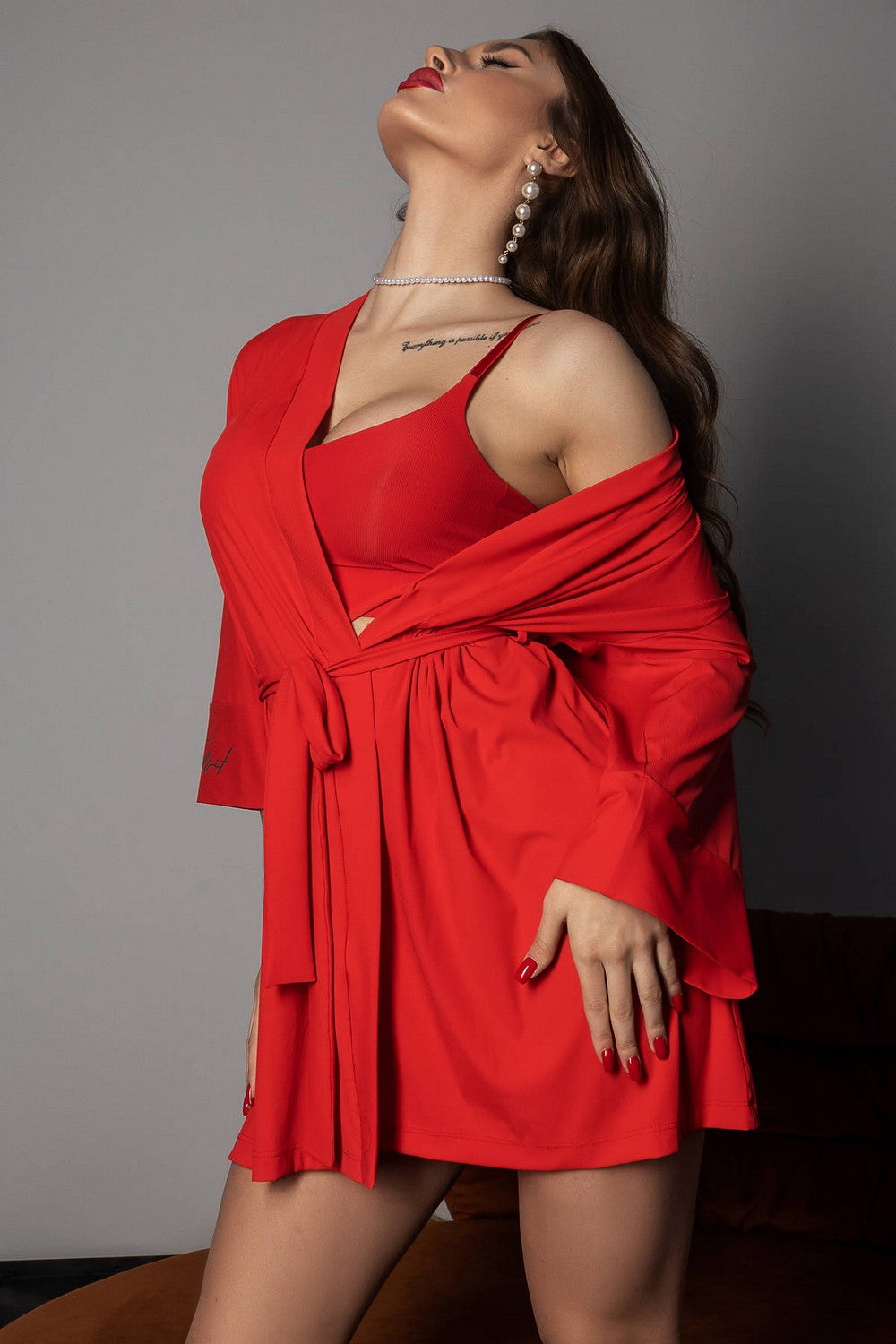 Халат с широкими рукавами Hollywood XA1-Q4