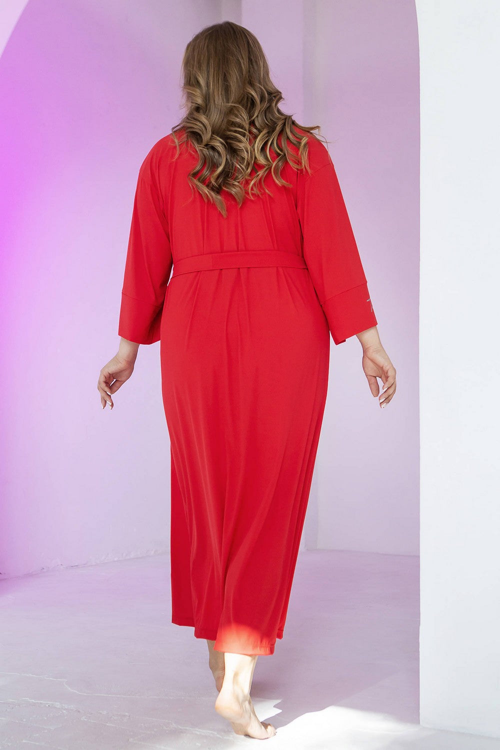 Длинный халат в рубчик Hollywood XA2-Q4