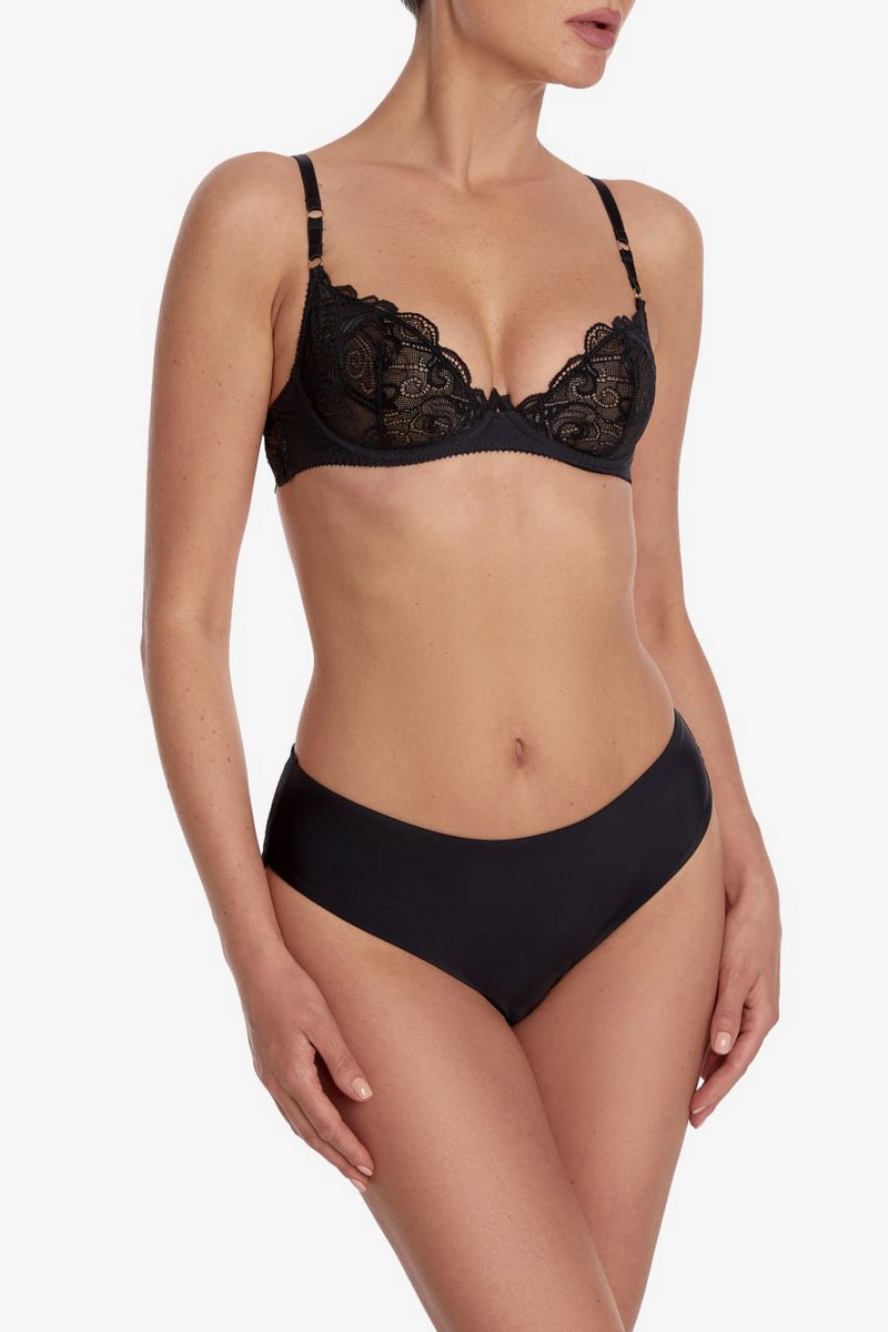 Трусики сліпи з мереживом Лас Вентас Ш66 black