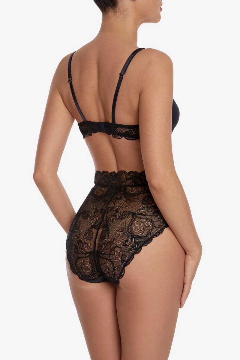 Высокие трусики слип Лас Вентас Т81 black