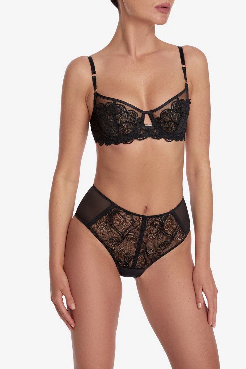 Кружевные трусики слип Лас Вентас Т82 black