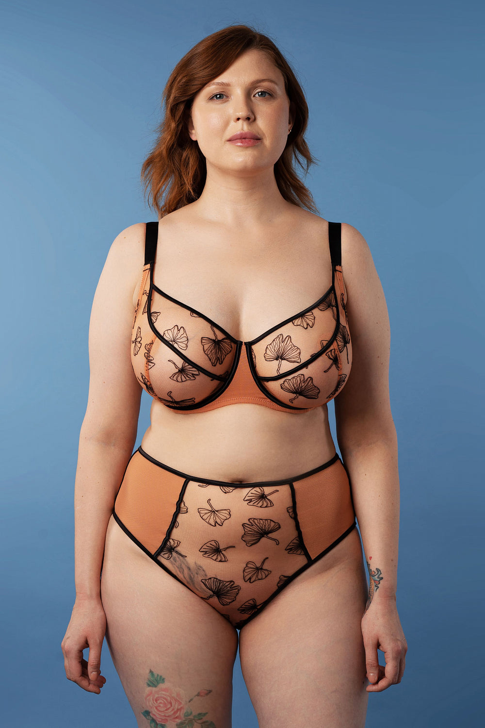 Трусики слип с вышивкой SLZ24802121 amber