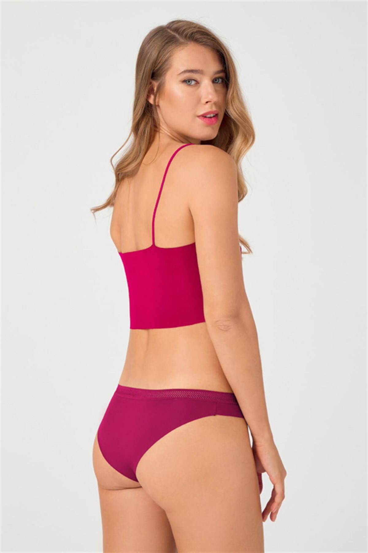 Бесшовные трусики бикини CH0963 cherry