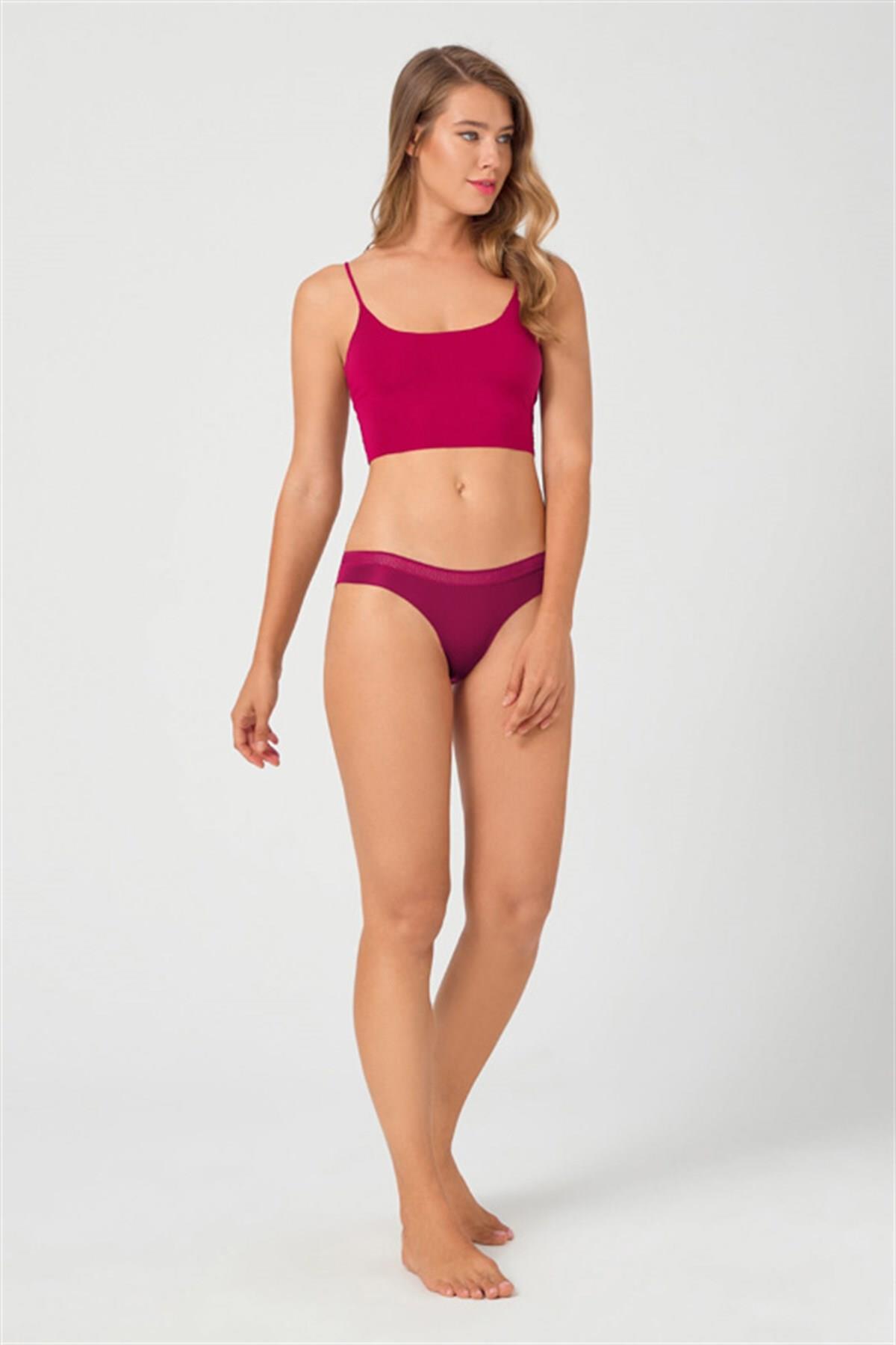 Бесшовные трусики бикини CH0963 cherry