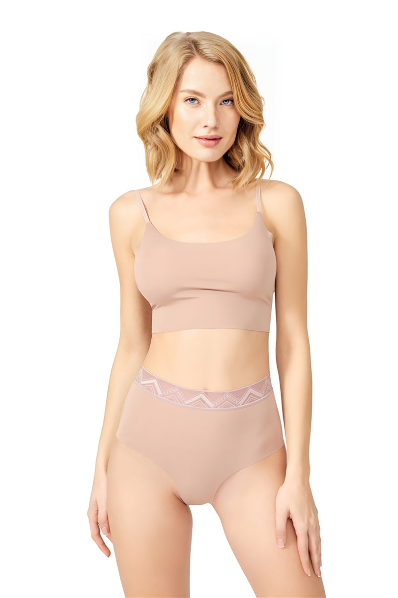 Высокие трусики слип CH4039 brown