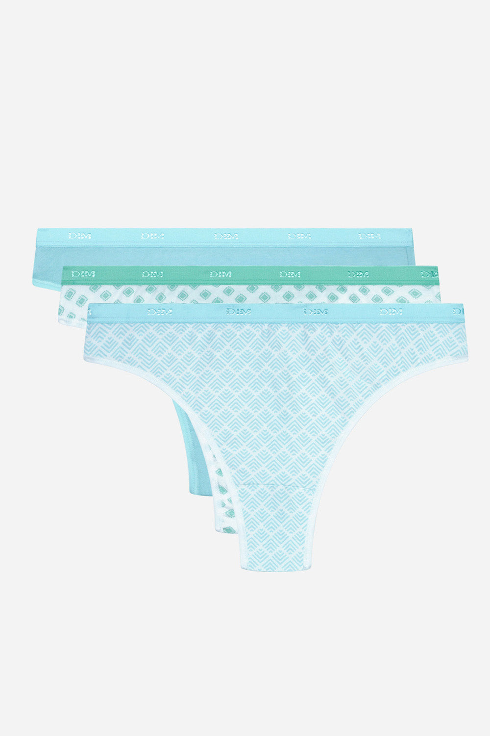 Набор хлопковых стрингов 4C19 Les Pockets Coton (3 шт.) geo turq