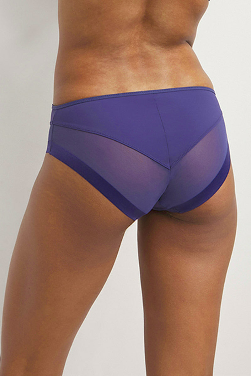 Трусики слип с микросеткой D0A63 Generous violet aub
