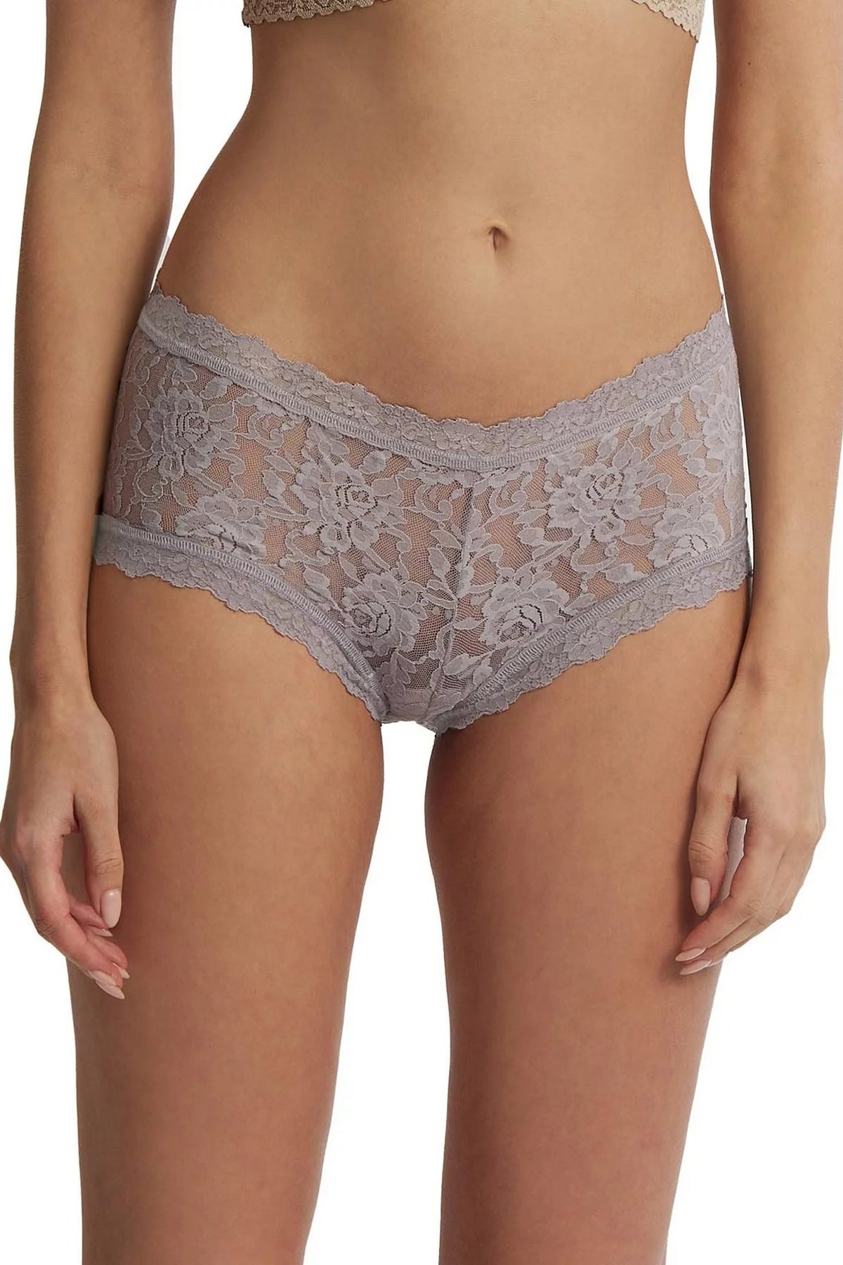 Кружевные шортики 4812P Signature lace steel