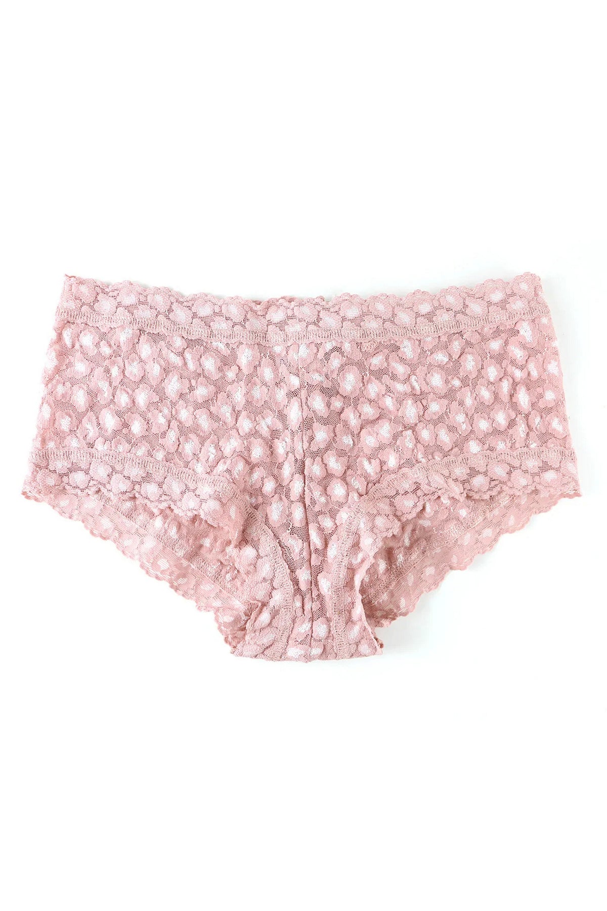 Кружевные шортики 7J1201P Cross-Dyed Leopard desert rose/white