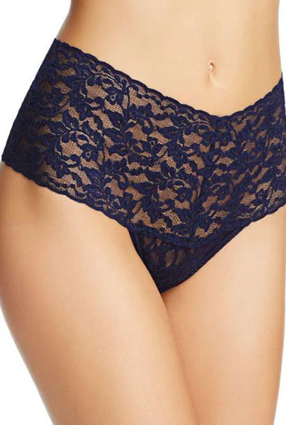 Высокие трусики стринг 9K1926P Retro Collections navy