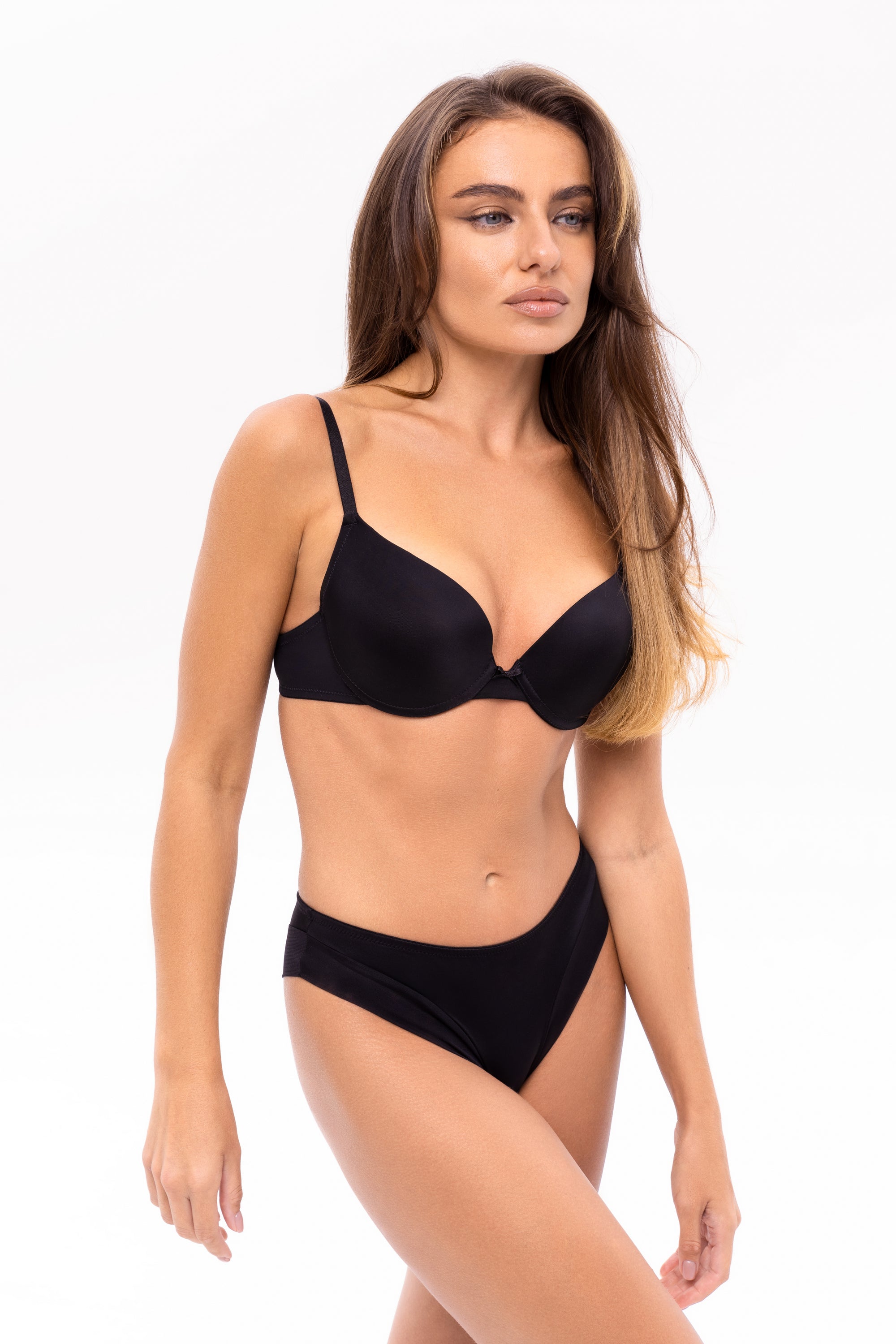 Гладкие трусики брифы 6159 black