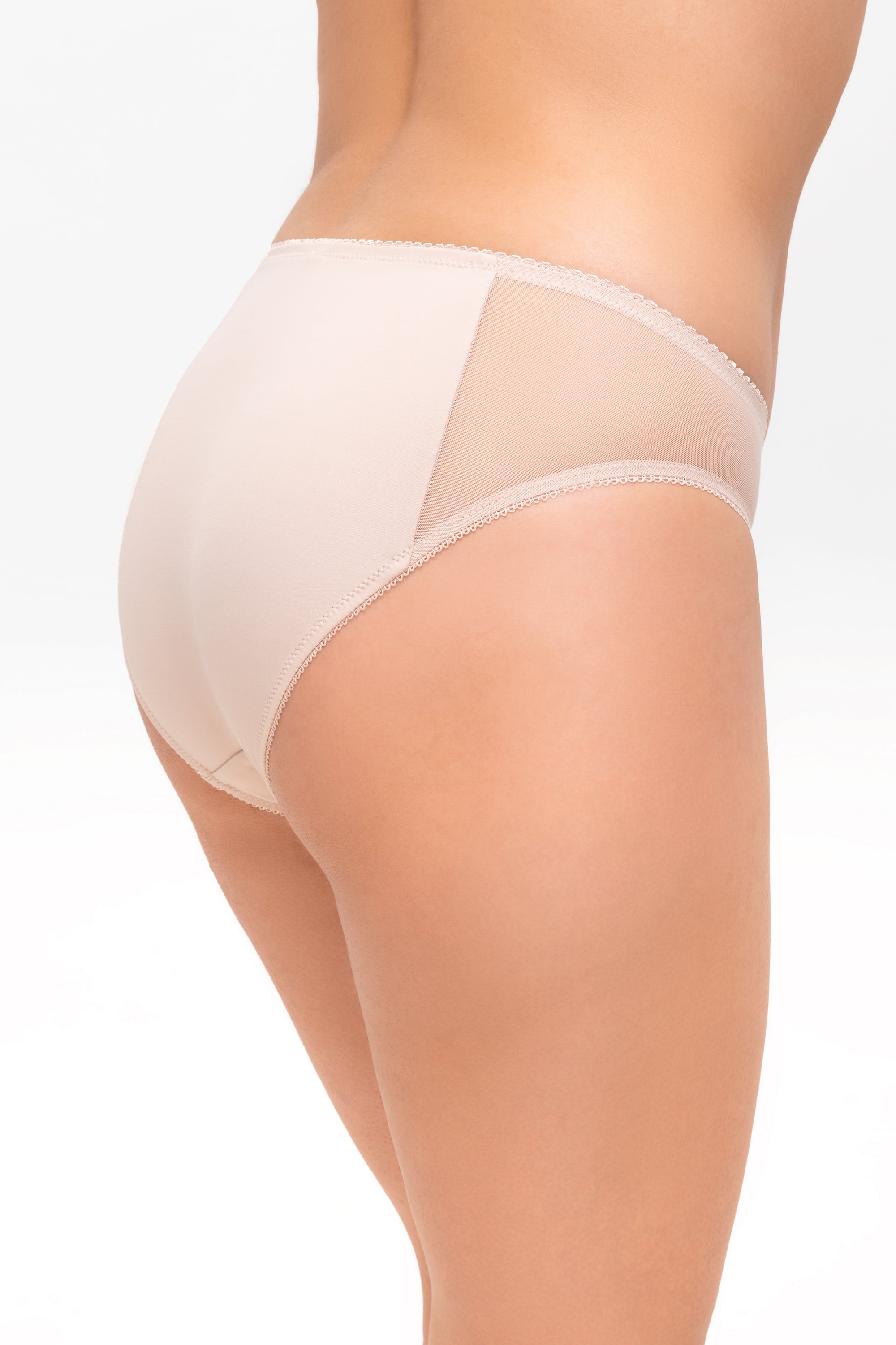 Трусики слип с микросеткой 6160 peony