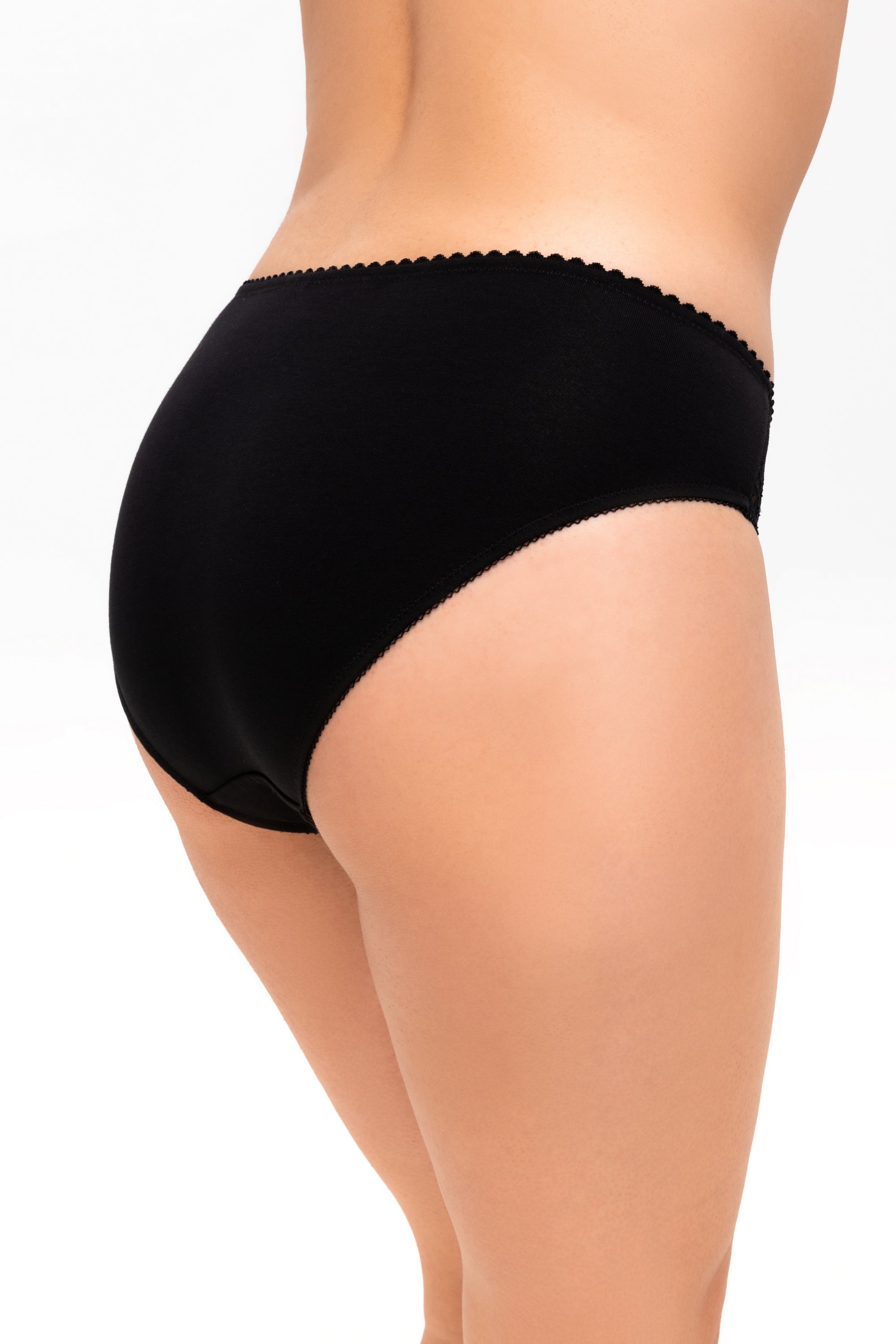 Хлопковые трусики слип 6162 black