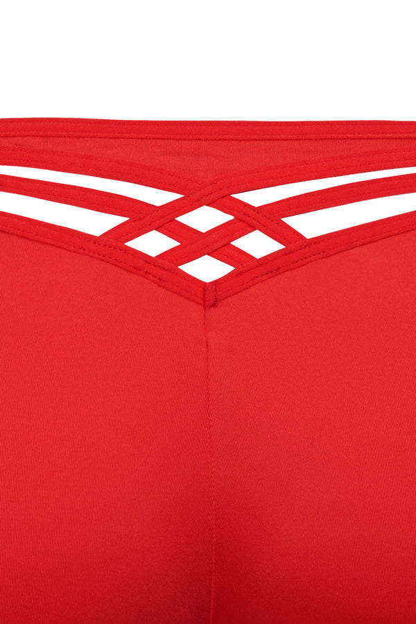 Закрытые шортики 18144 red