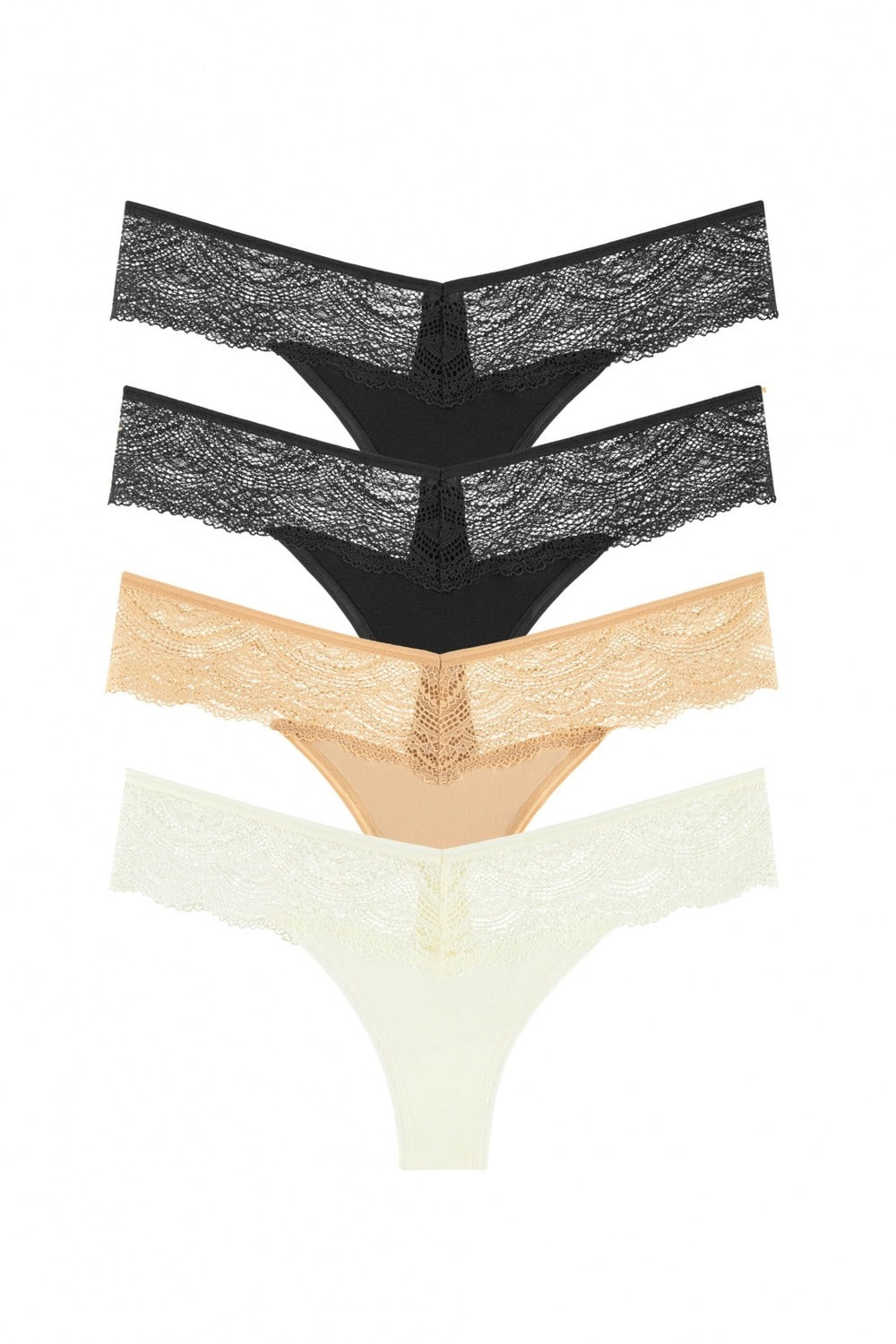 Набір трусиків стрінг з бавовни 204-11 (4 шт.)