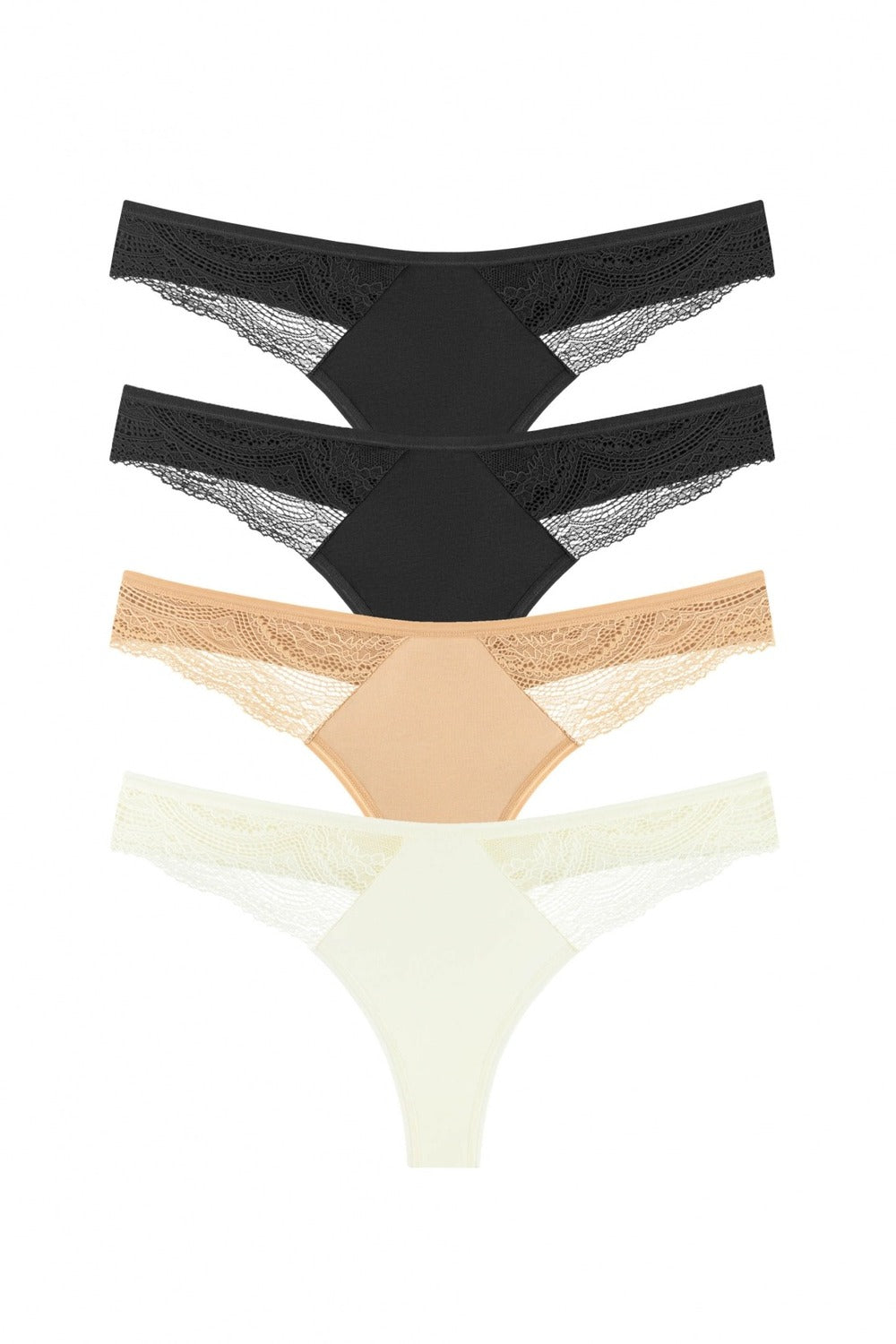 Набір трусиків стрінг з бавовни 204-12 (4 шт.)