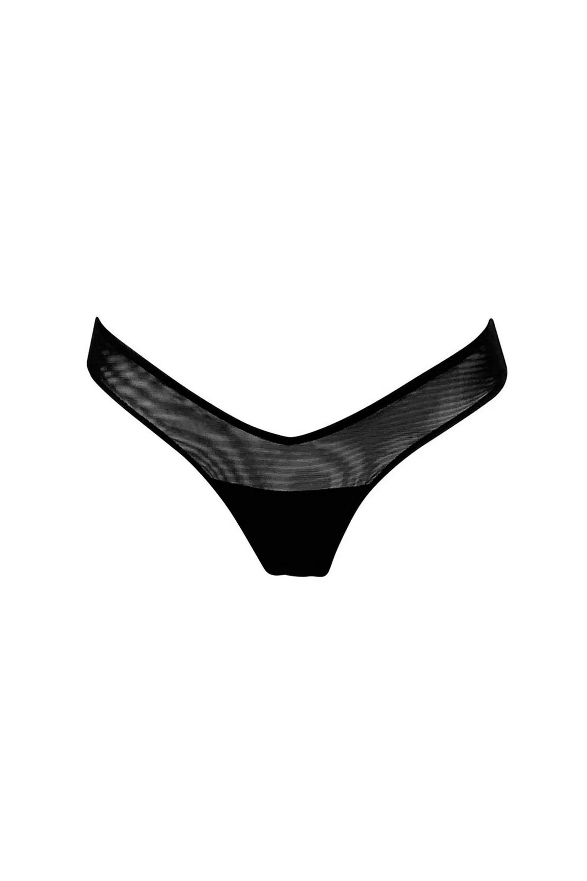 Трусики стринг из микросетки 211304-16 I.D.Line black