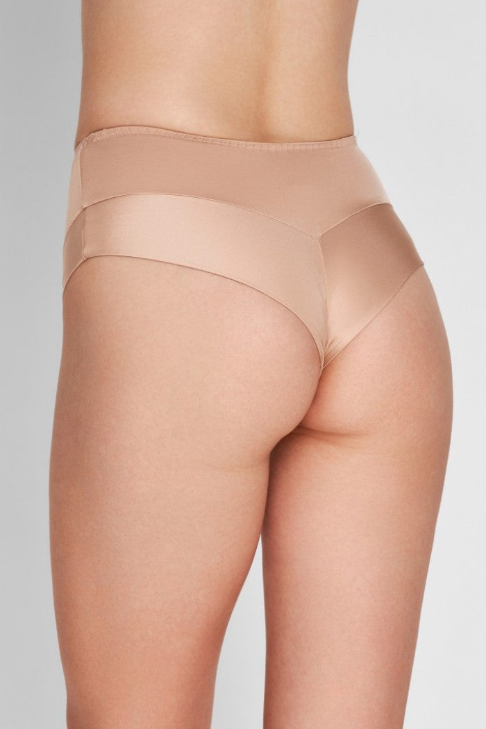 Трусики бразиліана із сатину 800-26 beige