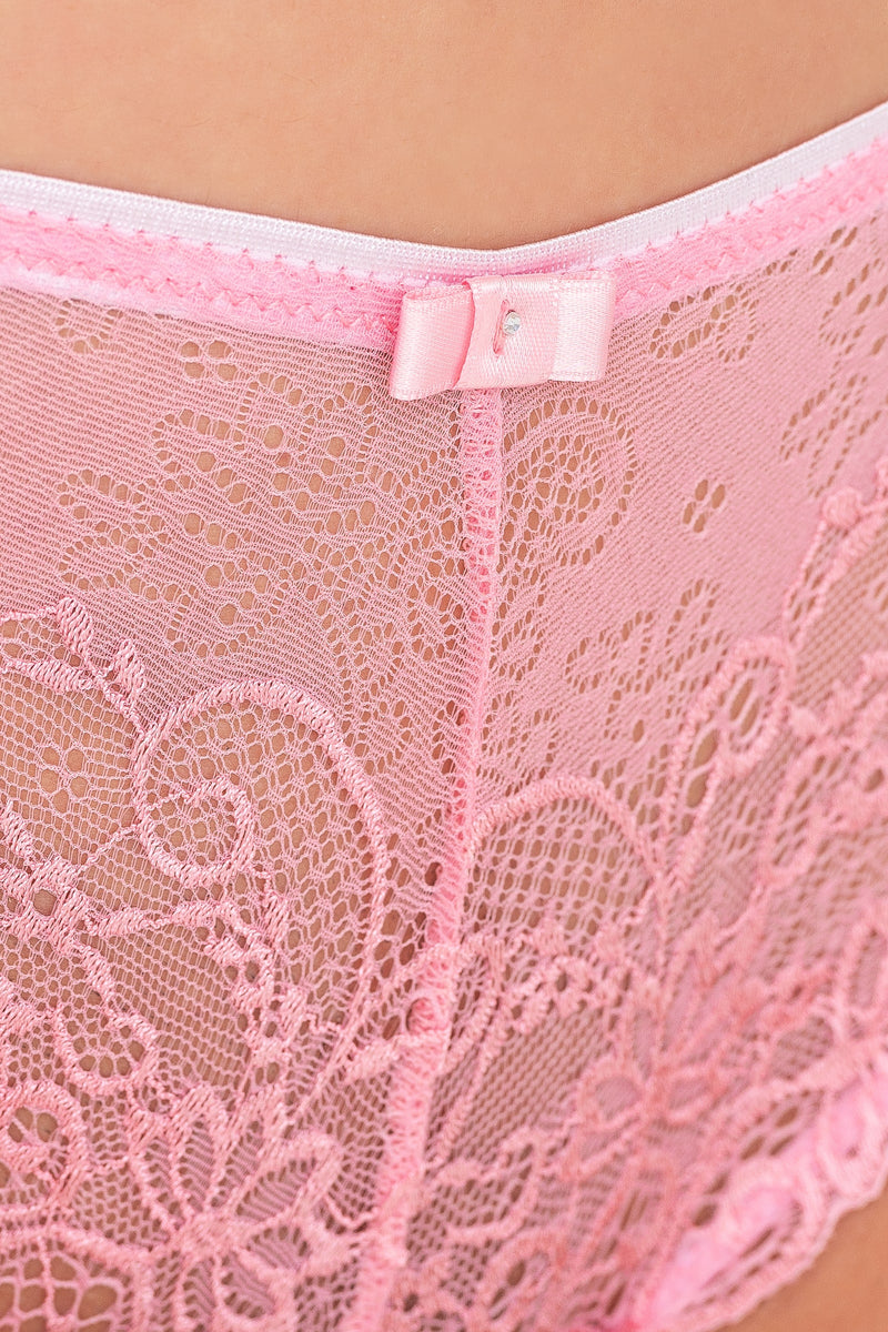 Мереживні шортики Lea L18002 pink