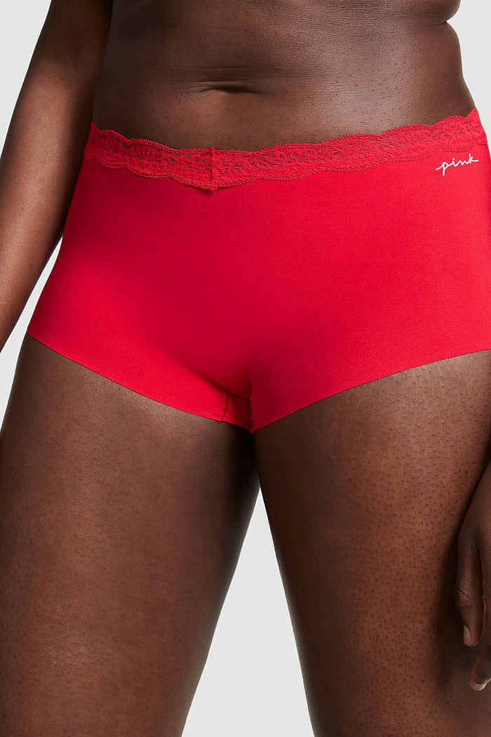 Безшовні шортики з мереживним поясом 17881615