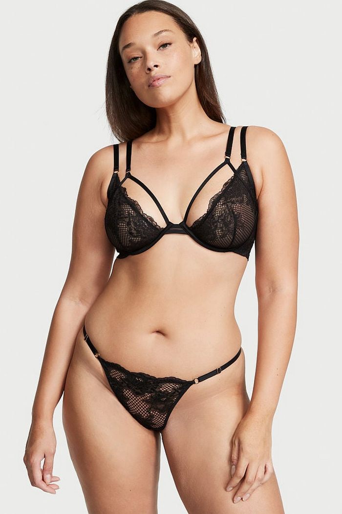 Кружевные трусики стринг 514894699