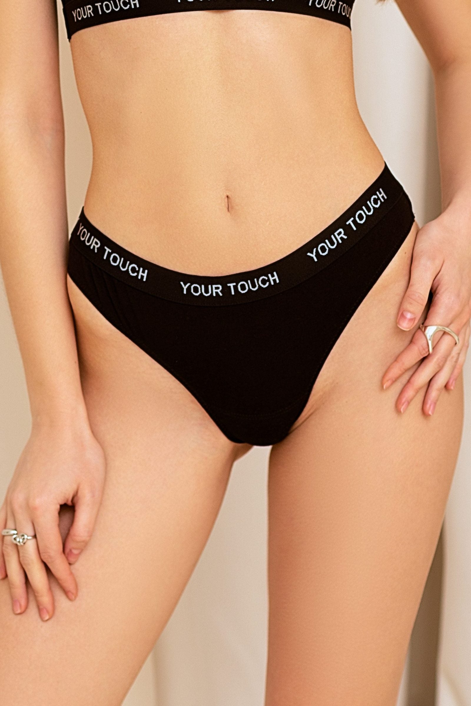 Хлопковые трусики стринг RL-2030 Relax black