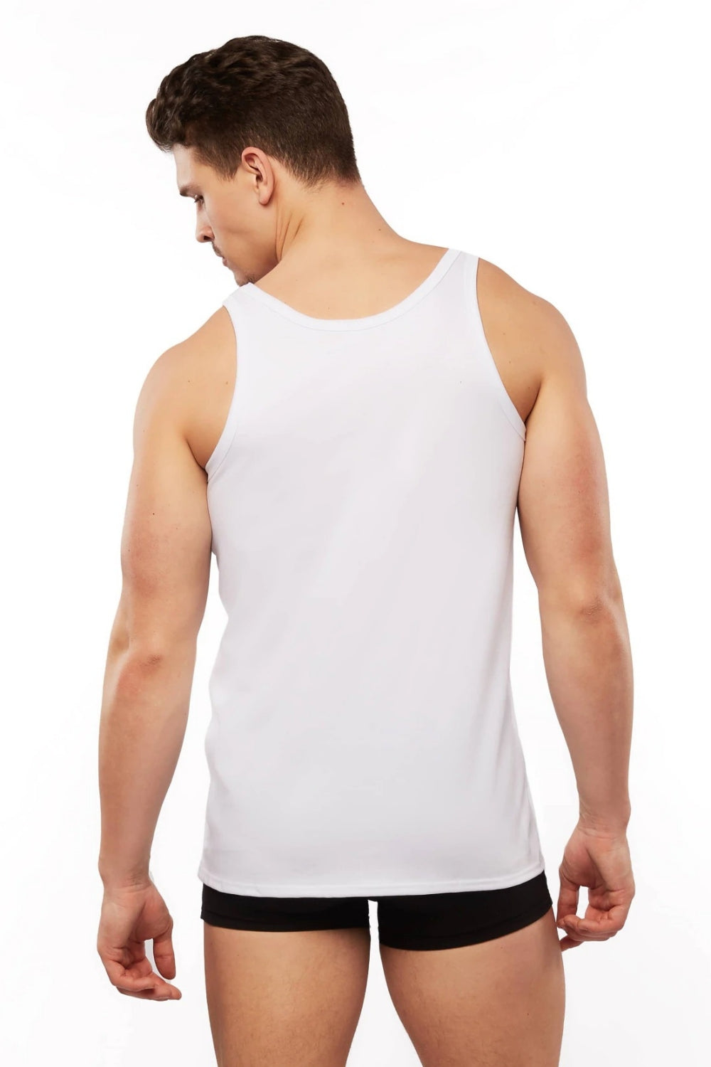 Хлопковая мужская майка MB00 white