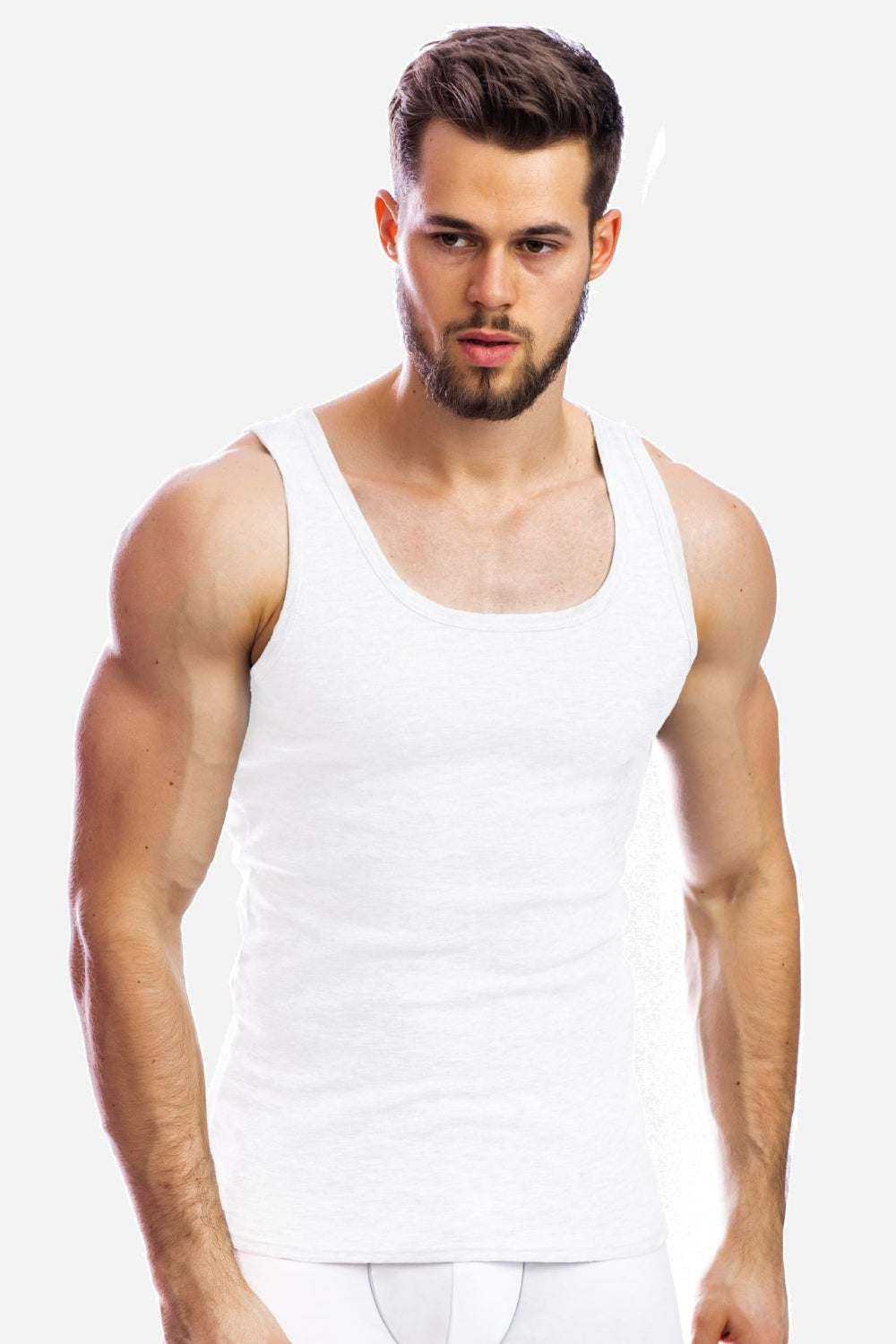 Мужская майка на широких бретелях MB311 mix (3 шт.)