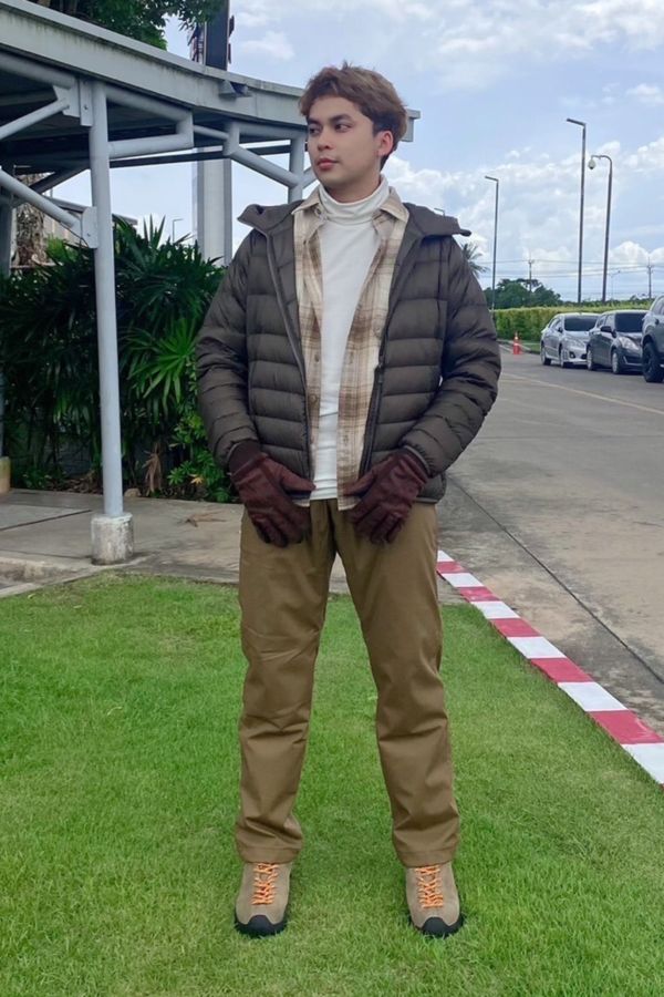 Мужской хлопковый термолонгслив 4424478 white