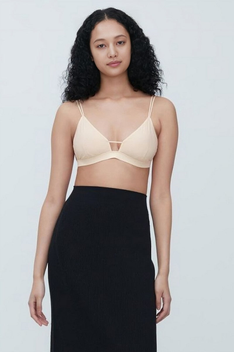 Мягкий бралет из микросетки 723577966 beige