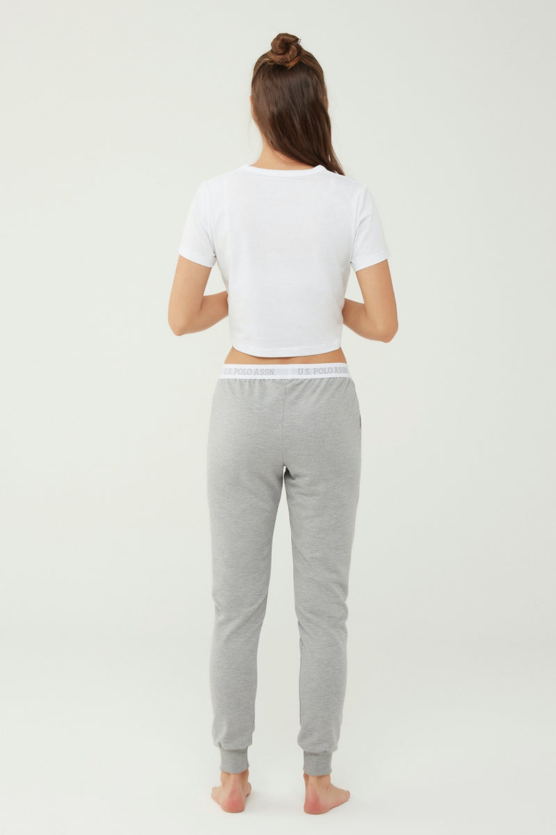 Пижамные брюки из хлопка 16602 grey melange