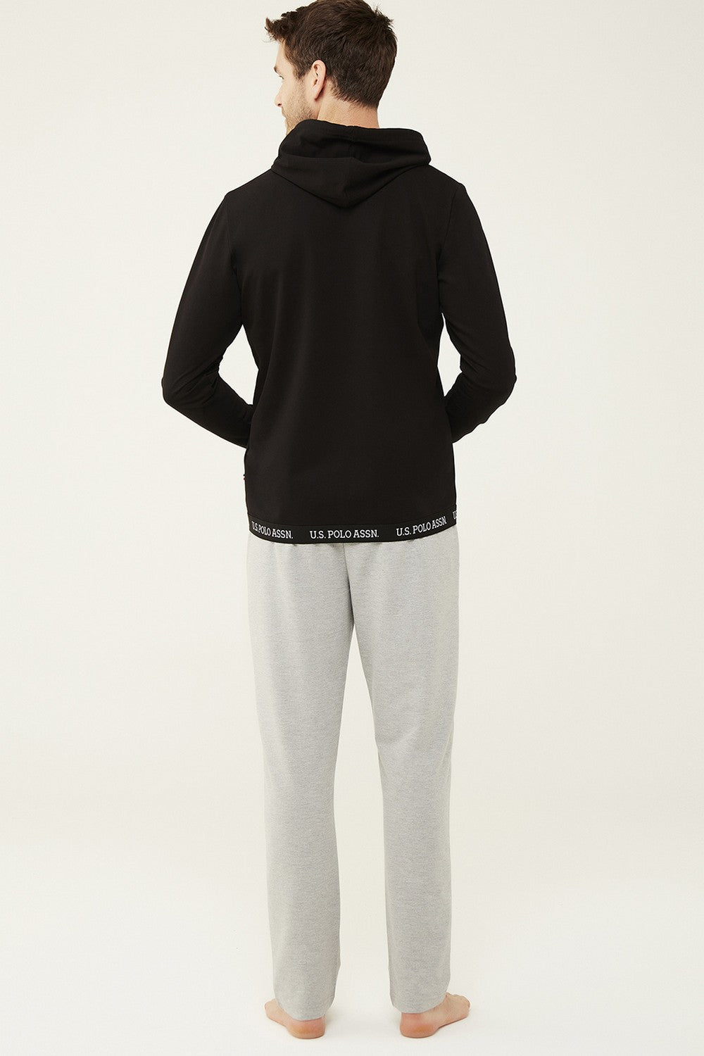 Мужская толстовка с капюшоном 18469 black