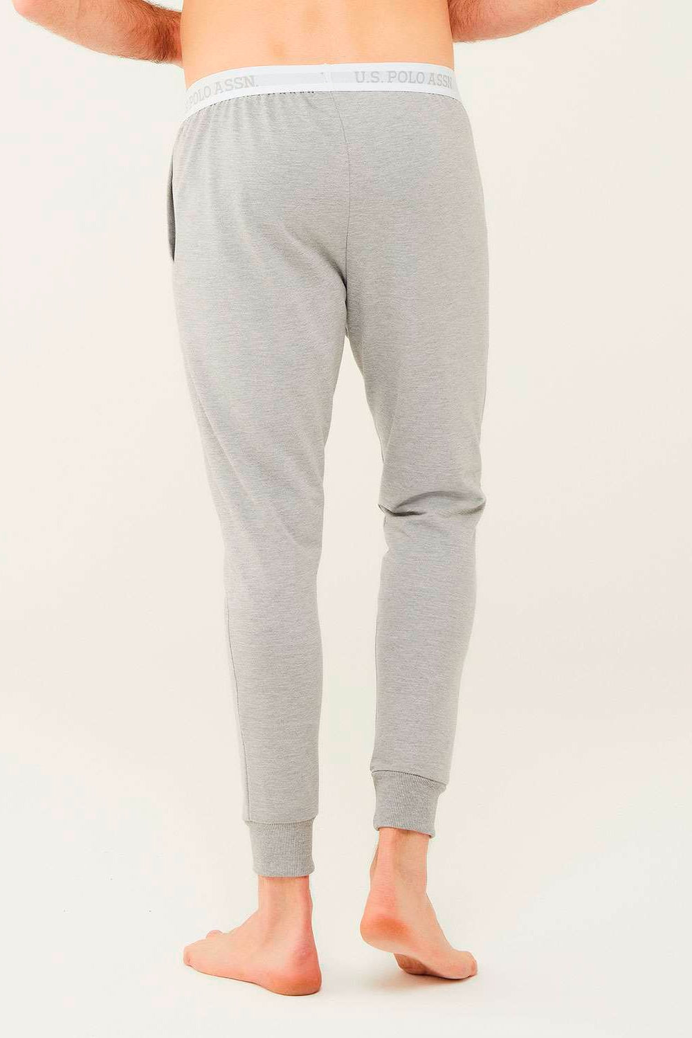 Мужские брюки с брендированной резинкой 18472 grey melange