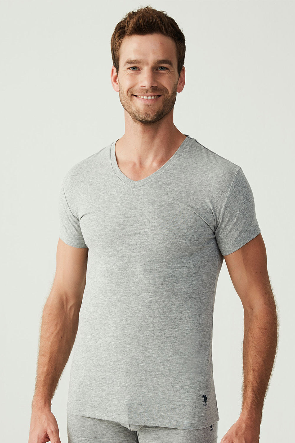 Набор мужских футболок 80194 gray melange (2 шт.)