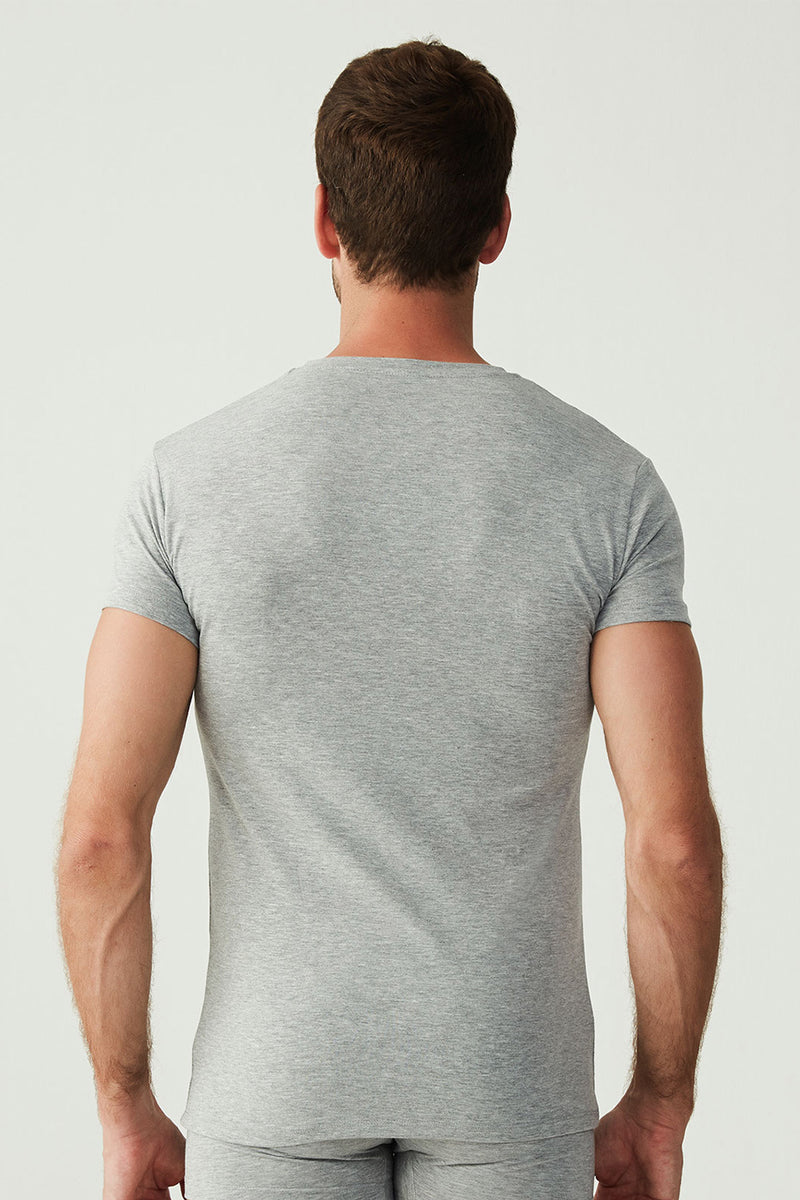 Набор мужских футболок 80194 gray melange (2 шт.)