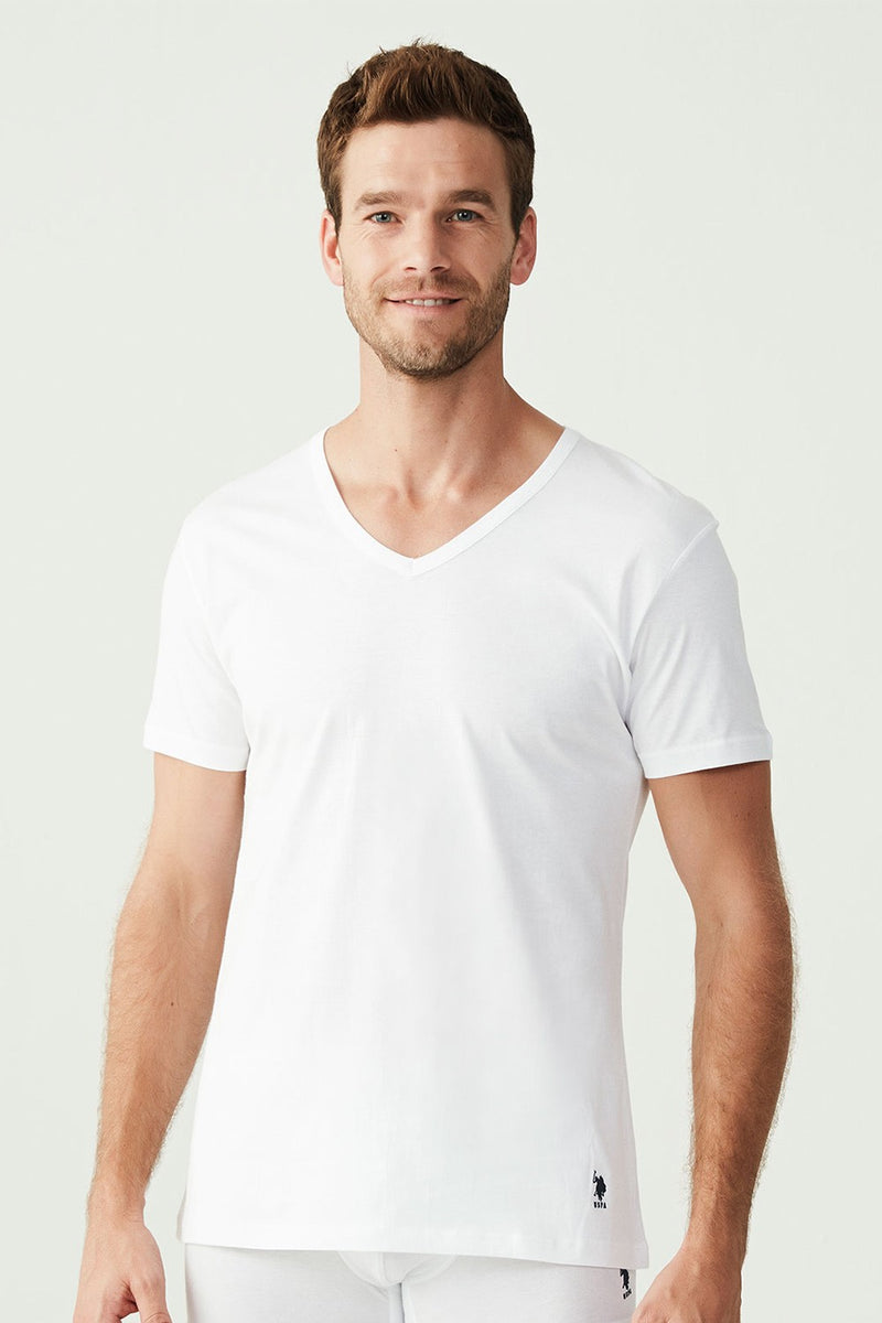 Мужская футболка из хлопка 80199 white (2 шт.)