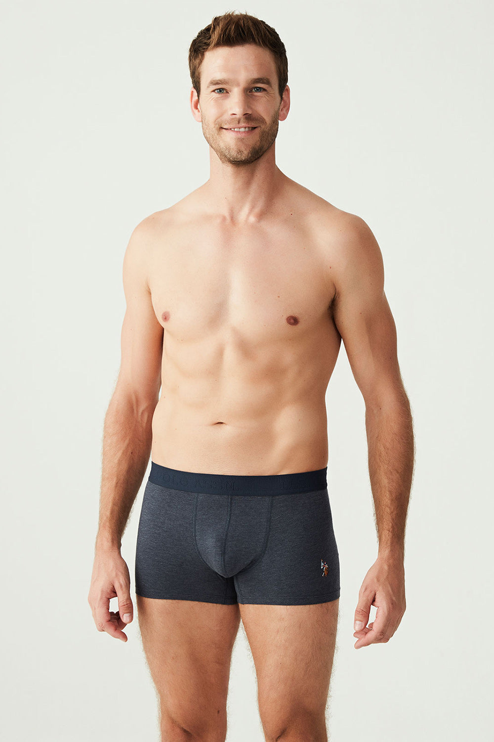 Мужские трусы шорты 80307 blue/gray/light blue (3 шт.)